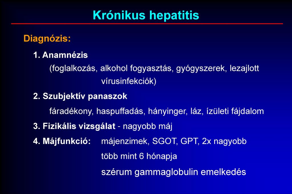 Hepatitis ízületi és izomfájdalommal